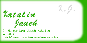 katalin jauch business card